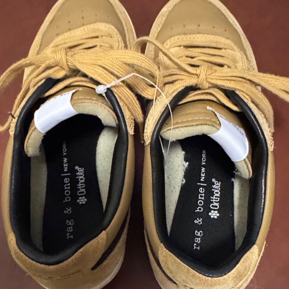 Rag & Bone Tan and Black Sneakers - Picture 11 of 15